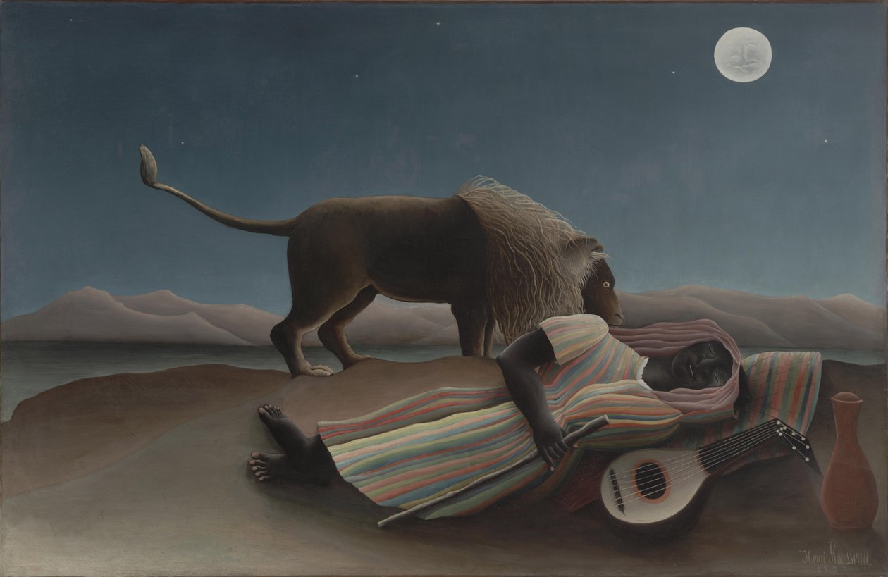 La zingara addormentata da Henri J.F. Rousseau