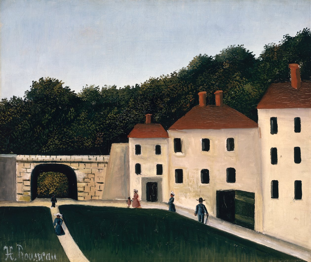 Passeggiatori in un parco da Henri J.F. Rousseau