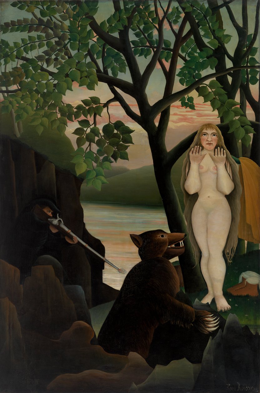 Nudo e orso, 1901 da Henri J.F. 1844 1910 Rousseau