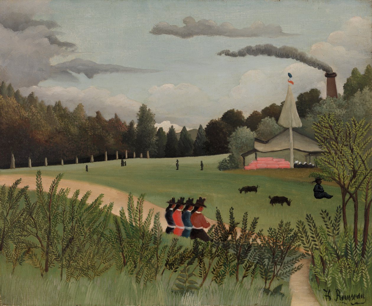 Parco con figure da Henri J.F. 1844 1910 Rousseau
