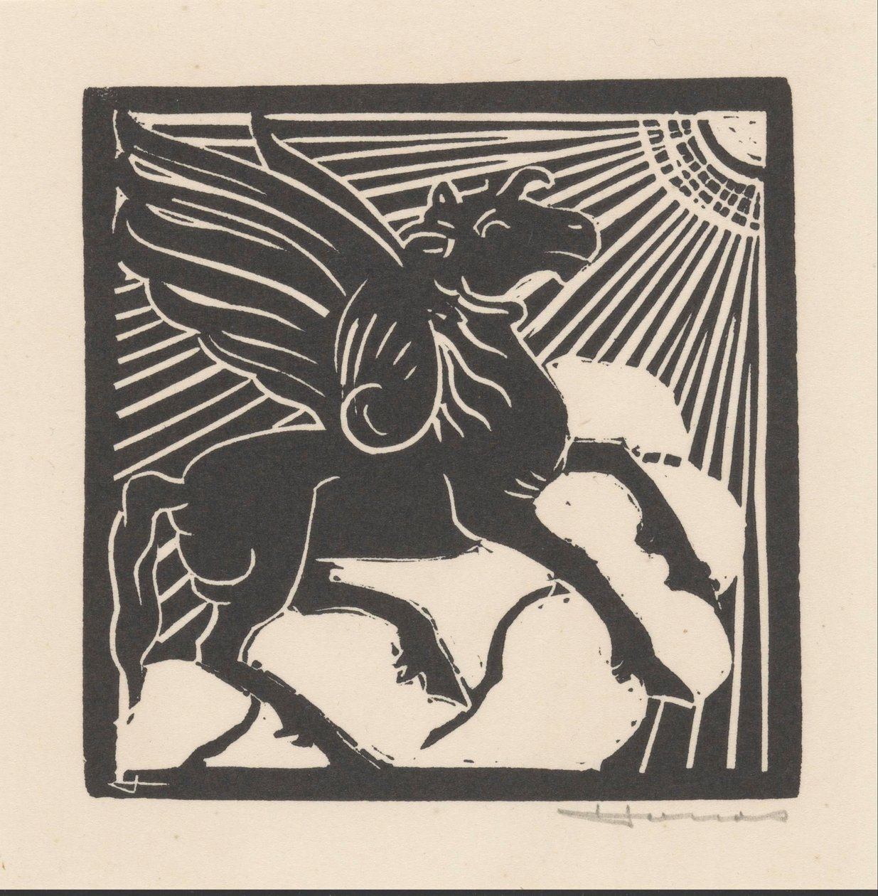 Cavallo alato da Henri Jonas (signed by artist)