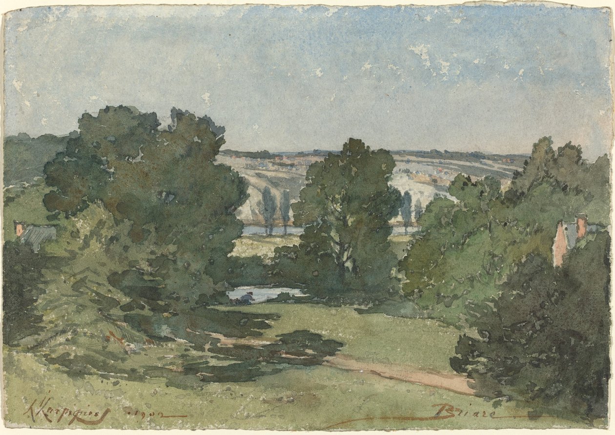 Briare da Henri Joseph Harpignies