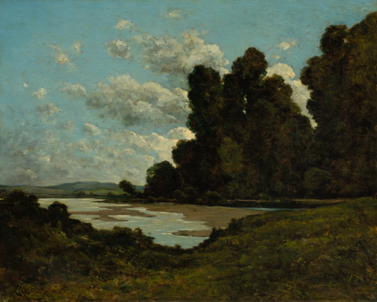 Il Fiume Loira a Nevers da Henri Joseph Harpignies