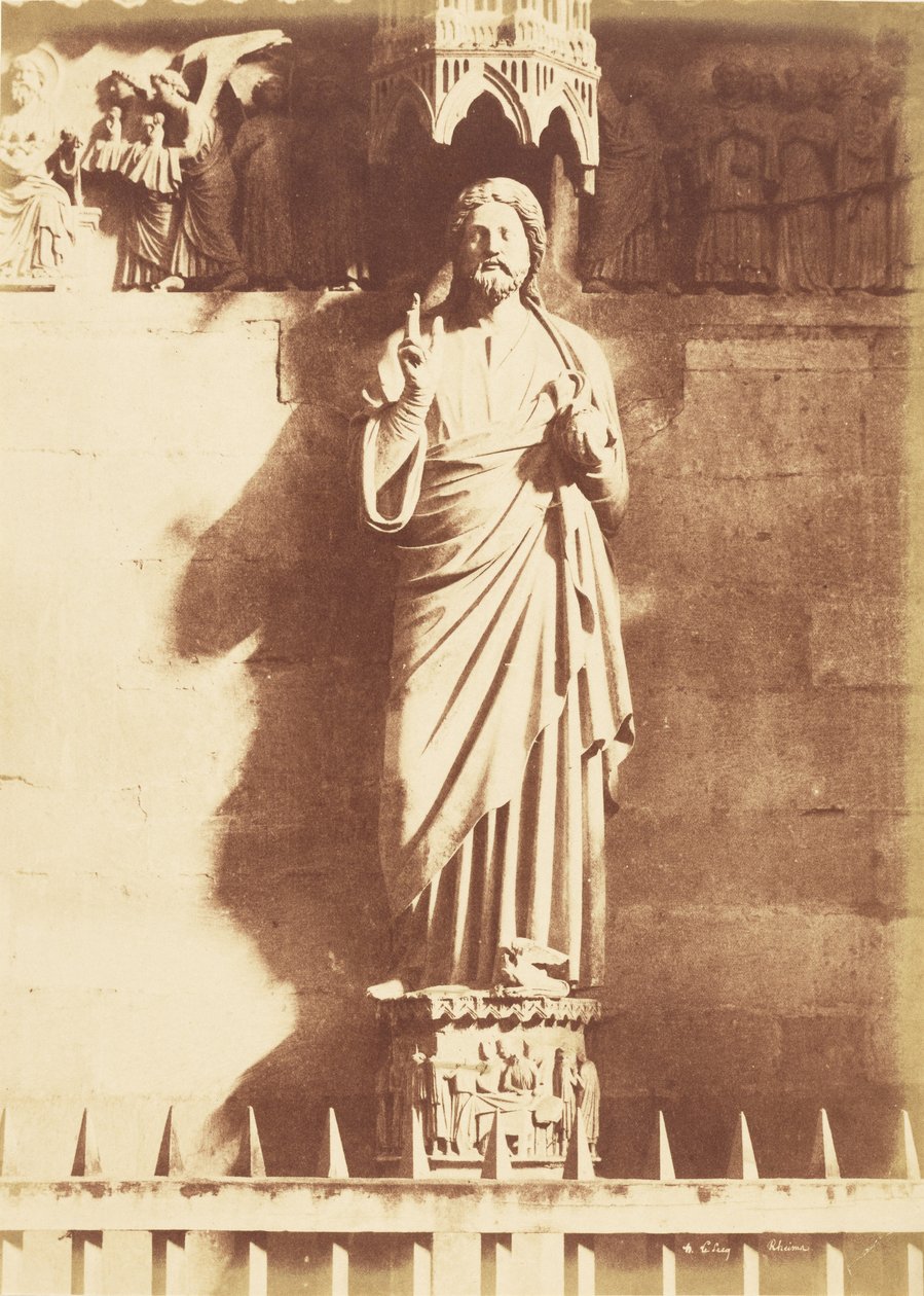 Statua di Cristo, Cattedrale di Reims da Henri Le Secq