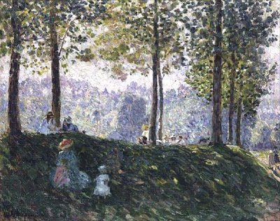 Bambini in un parco da Henri Lebasque