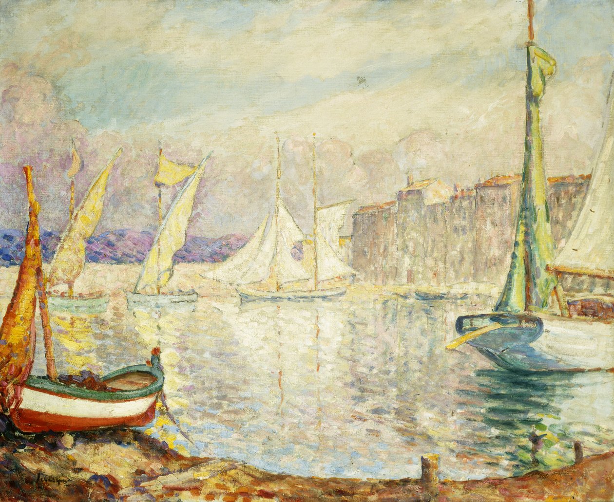 Il porto di Saint Tropez, 1906 da Henri Lebasque