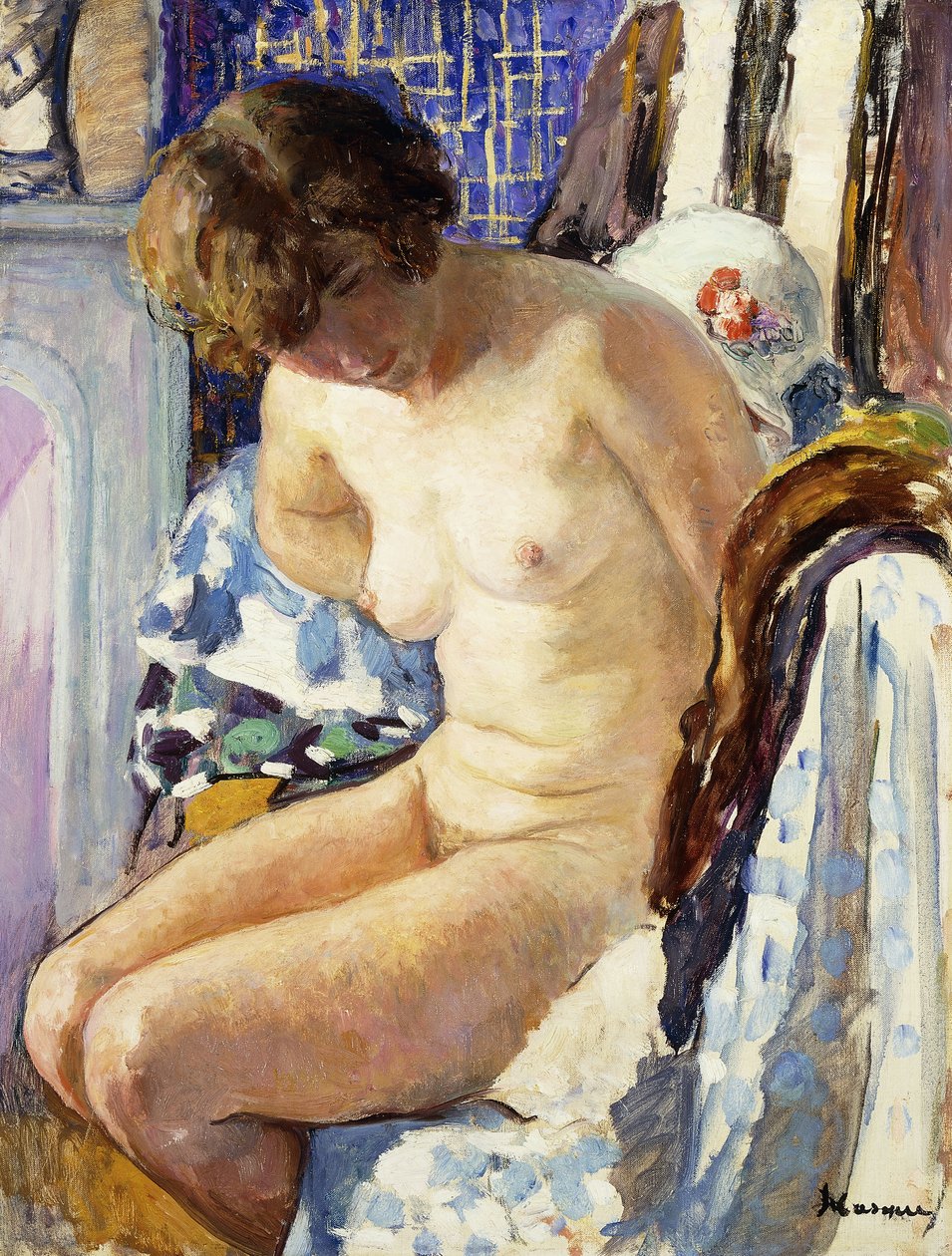 Nudo seduto da Henri Lebasque