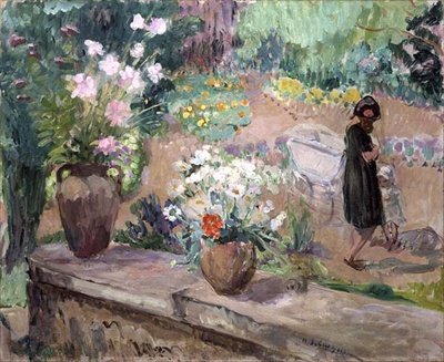 Donna nel giardino da Henri Lebasque