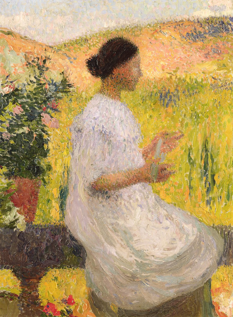 Il vestito blu, 1917 da Henri Martin