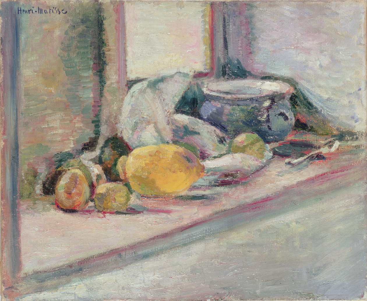 Vaso blu e limone da Henri Matisse