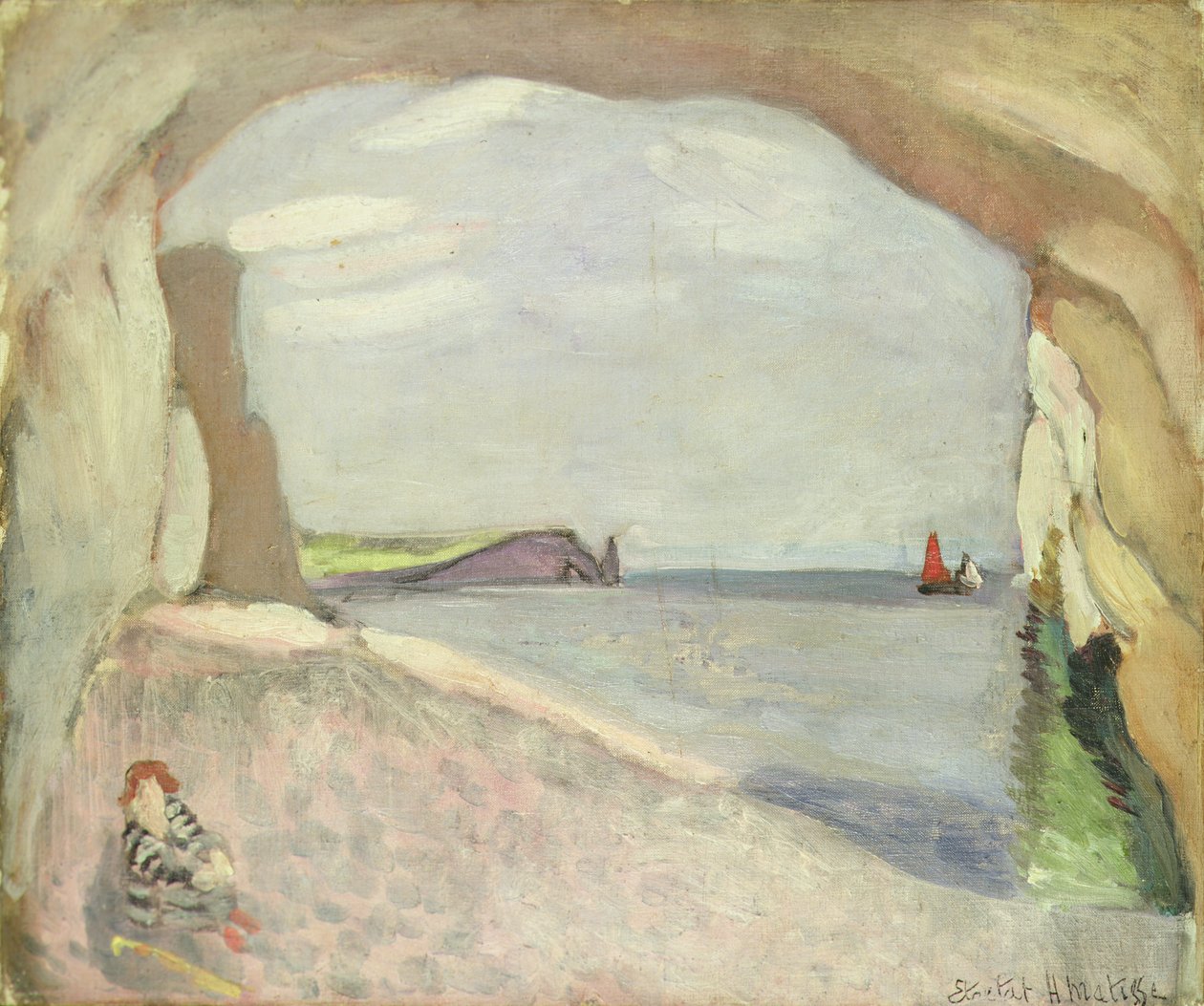 Etretat, la vela rossa (dipinto) da Henri Matisse