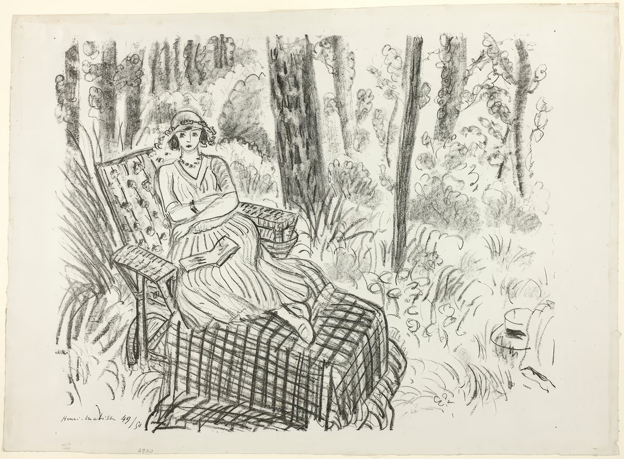Ragazza sulla sedia a sdraio da Henri Matisse