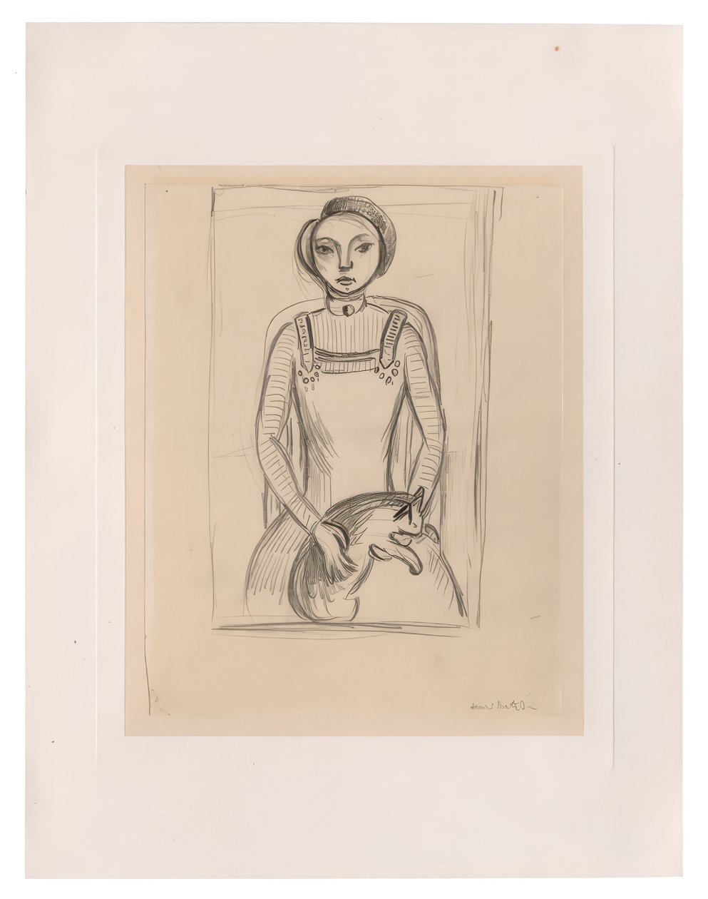 Ragazza con gatto da Henri Matisse