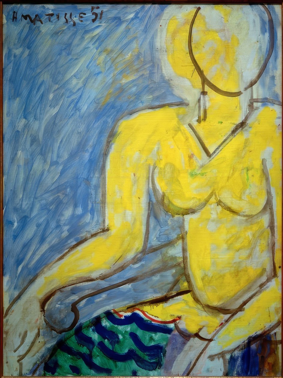 Katia in abito giallo da Henri Matisse