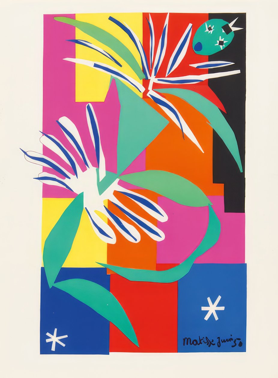 Convoluta di otto litografie a colori da Henri Matisse