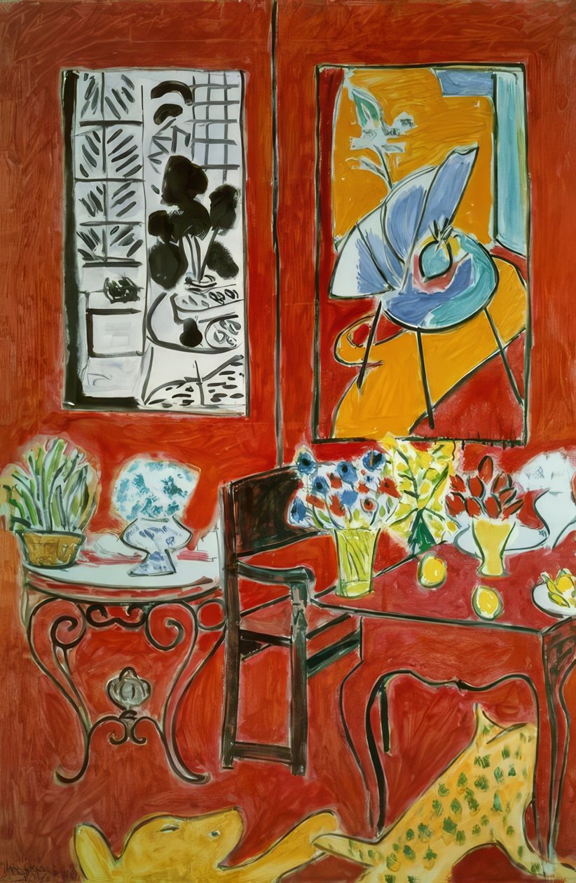 Grande interno rosso da Henri Matisse