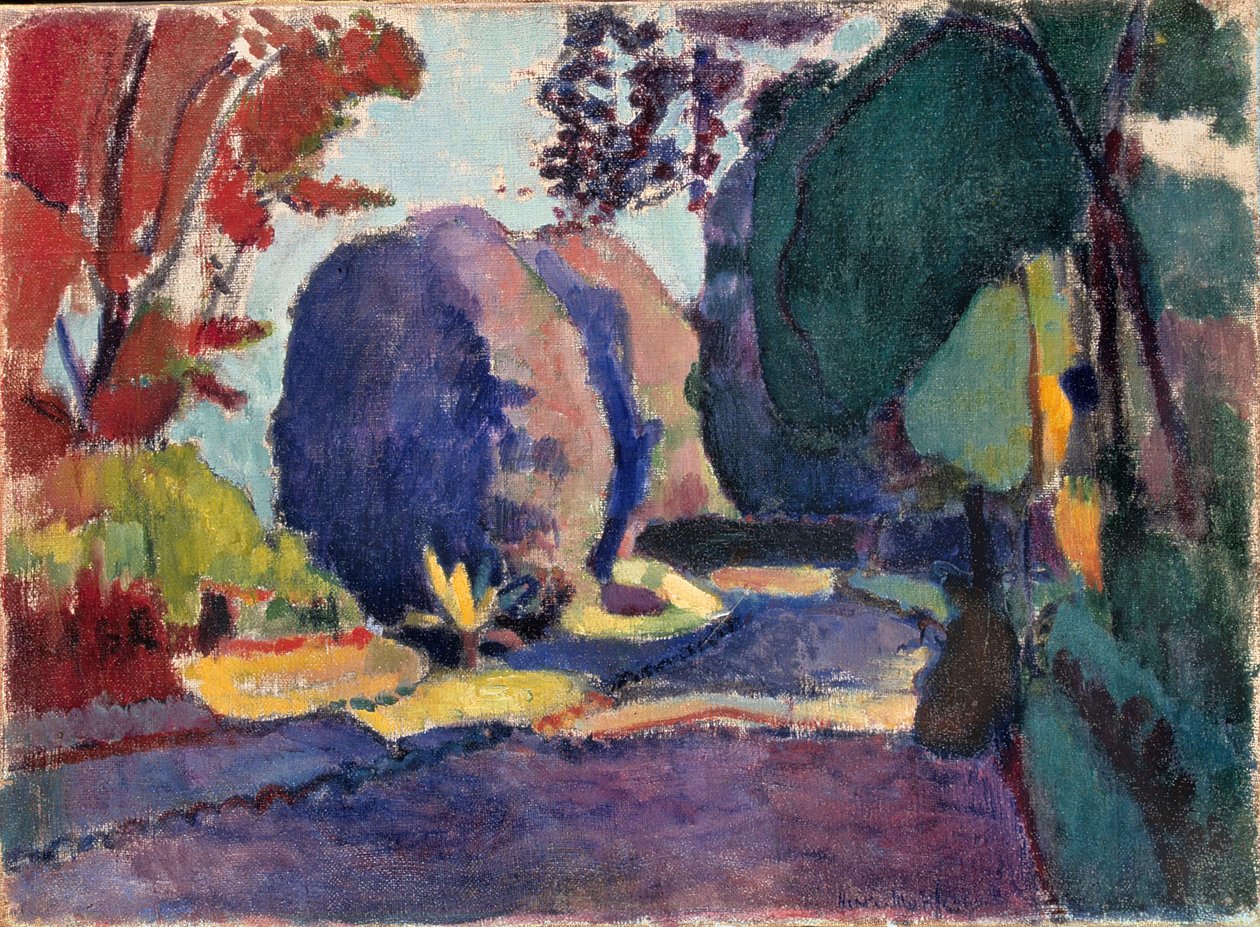 Giardini del Lussemburgo, 1901 circa (olio su tela) da Henri Matisse