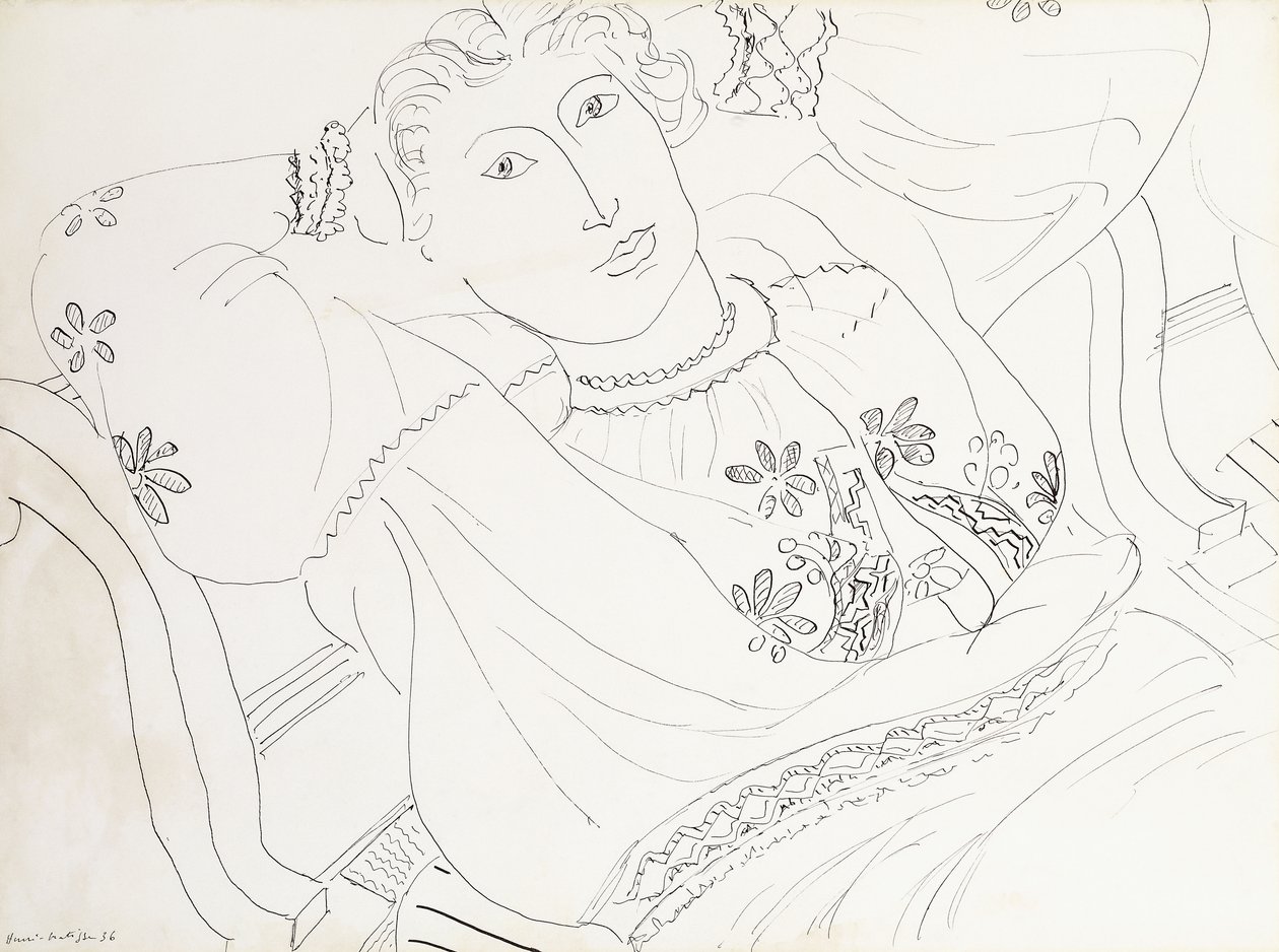 Lydia in camicetta rumena da Henri Matisse