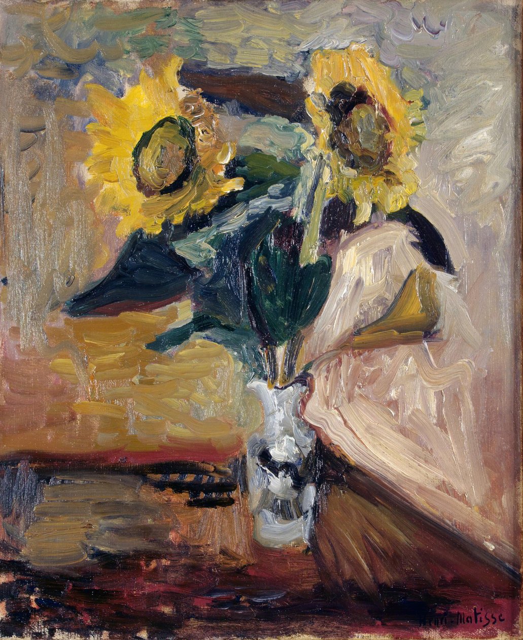 Girasoli in vaso da Henri Matisse