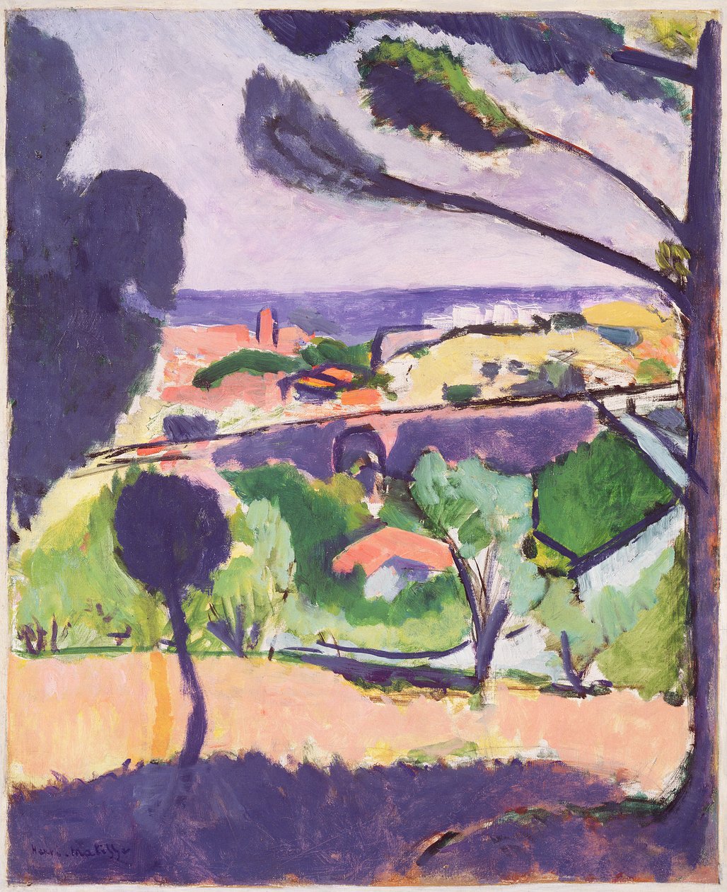Vista su Collioure e sul mare da Henri Matisse