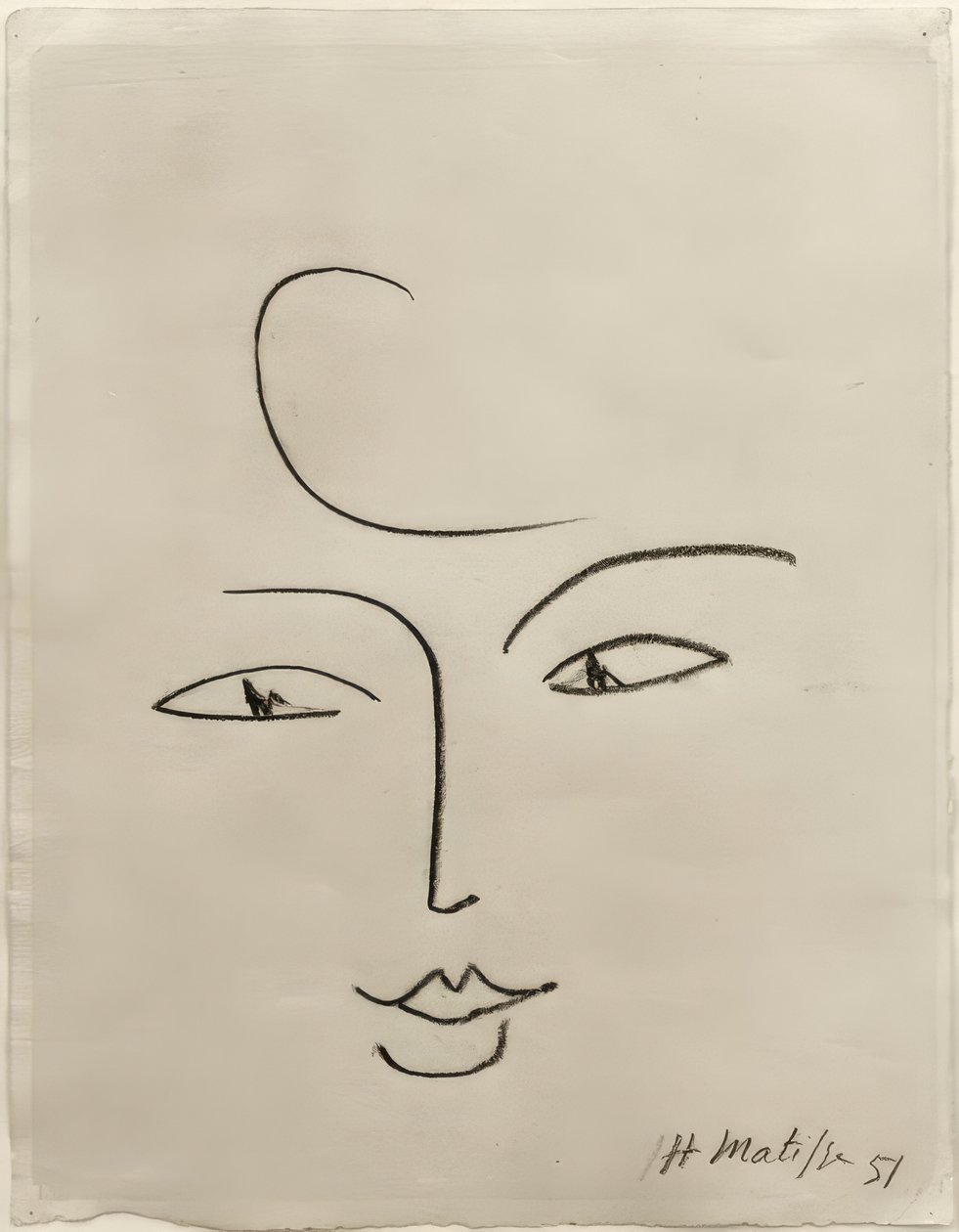 Il volto da Henri Matisse