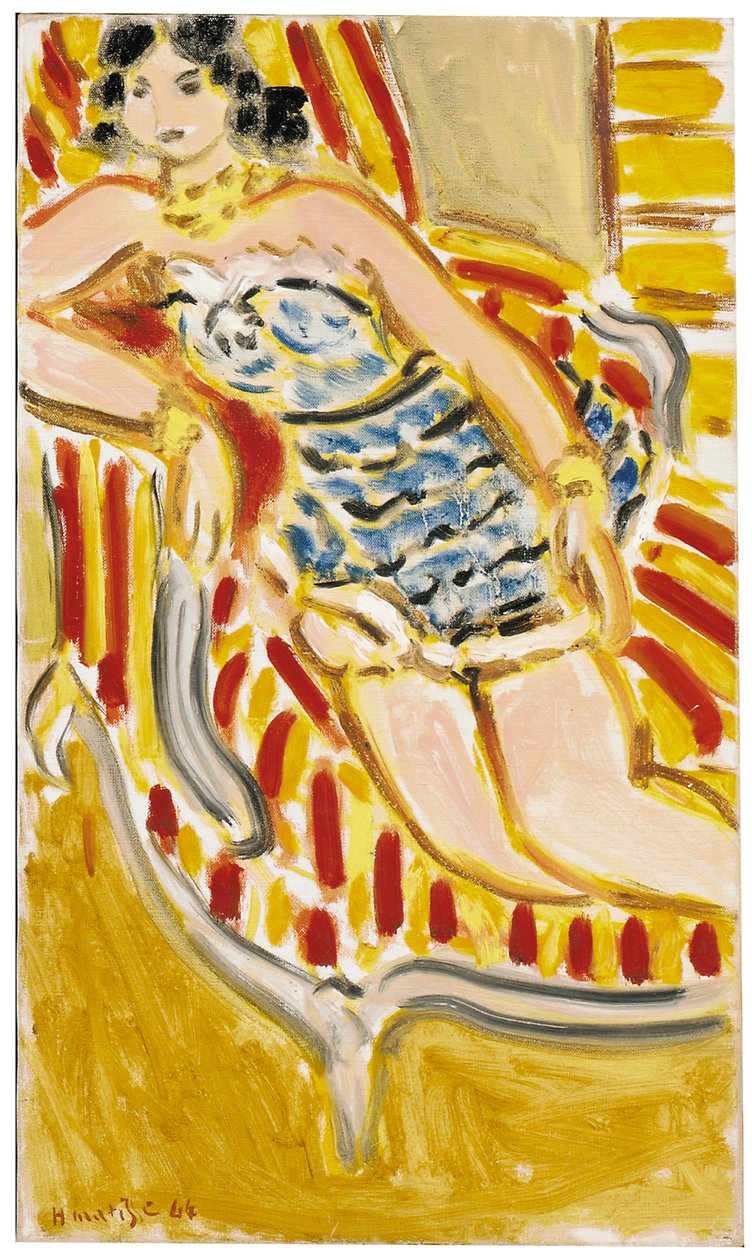 Giovane donna su un divano da Henri Matisse