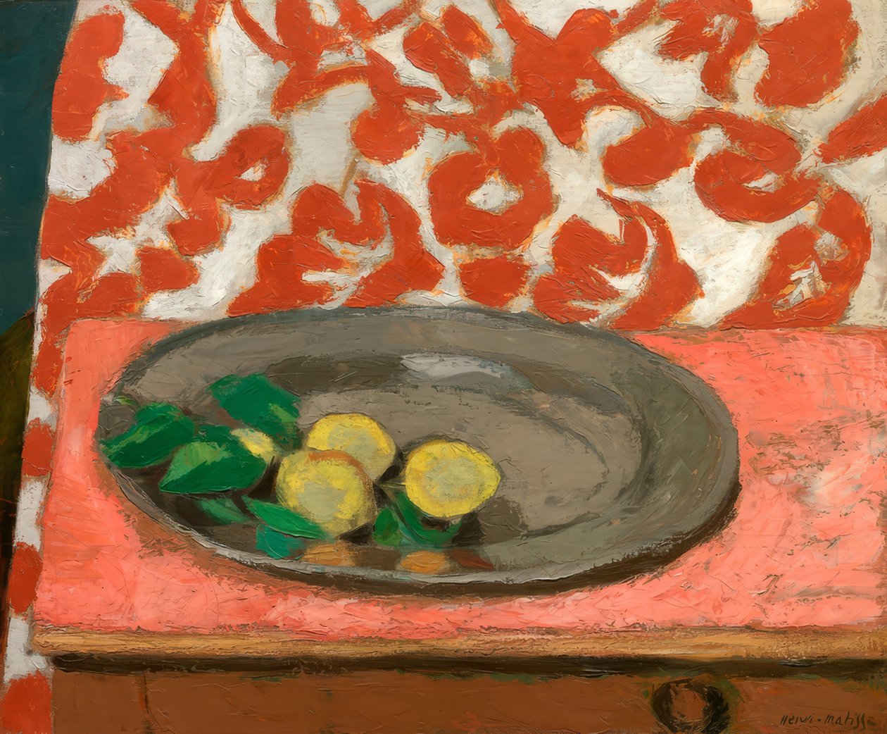 Limoni su un piatto di peltro da Henri Matisse