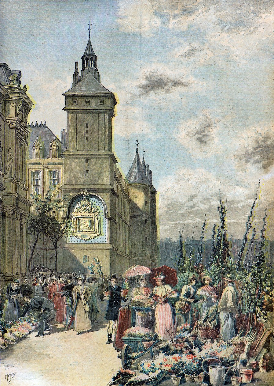 Mercato dei fiori di Parigi da Henri Meyer