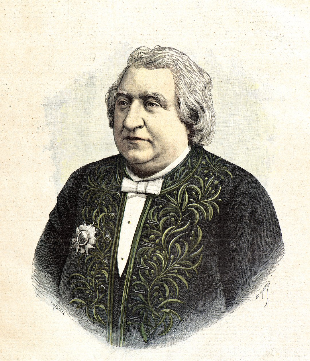 Ritratto di Ernest Renan da Henri Meyer