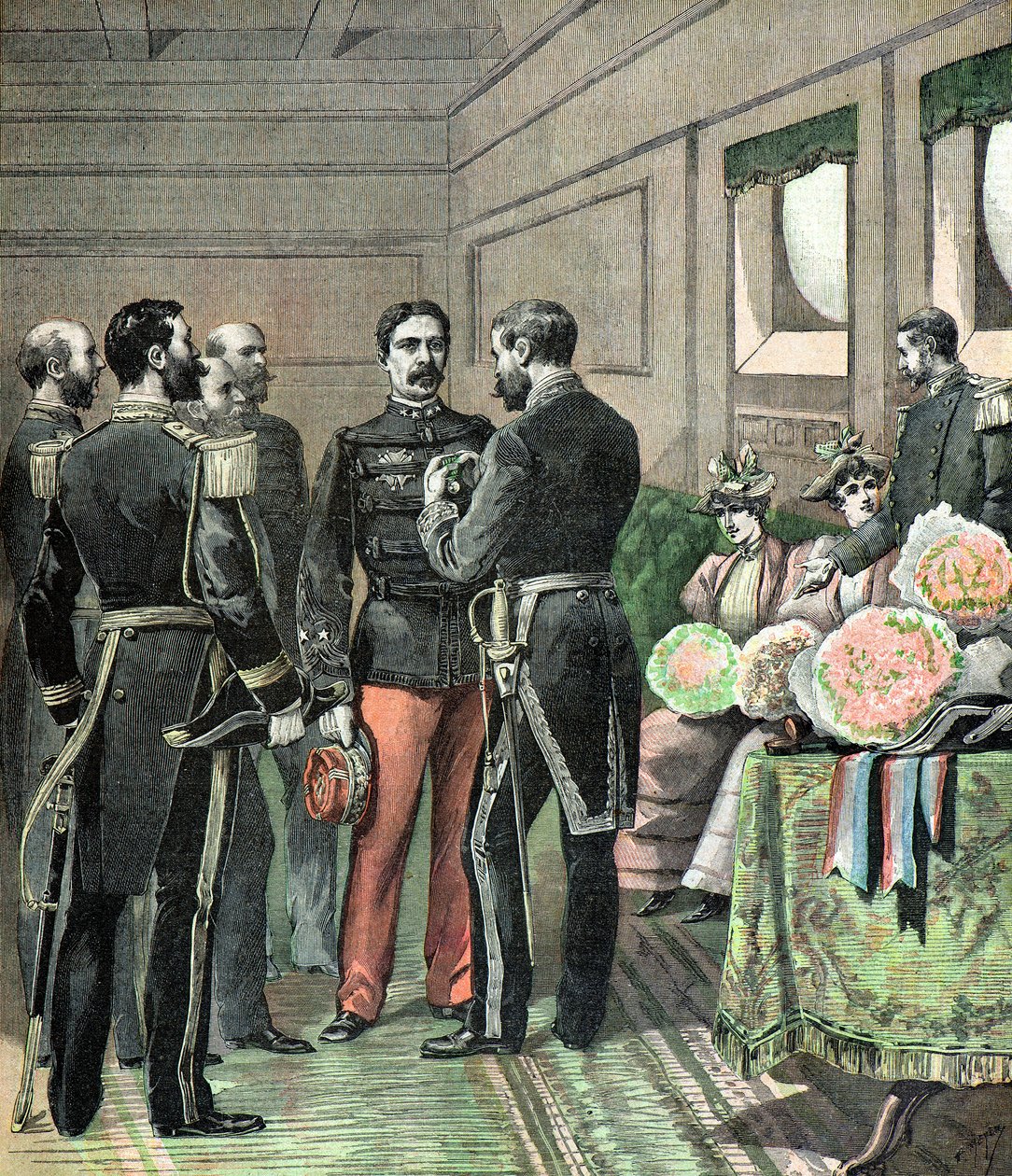 Consegna della Medaglia del Dahomey da Henri Meyer