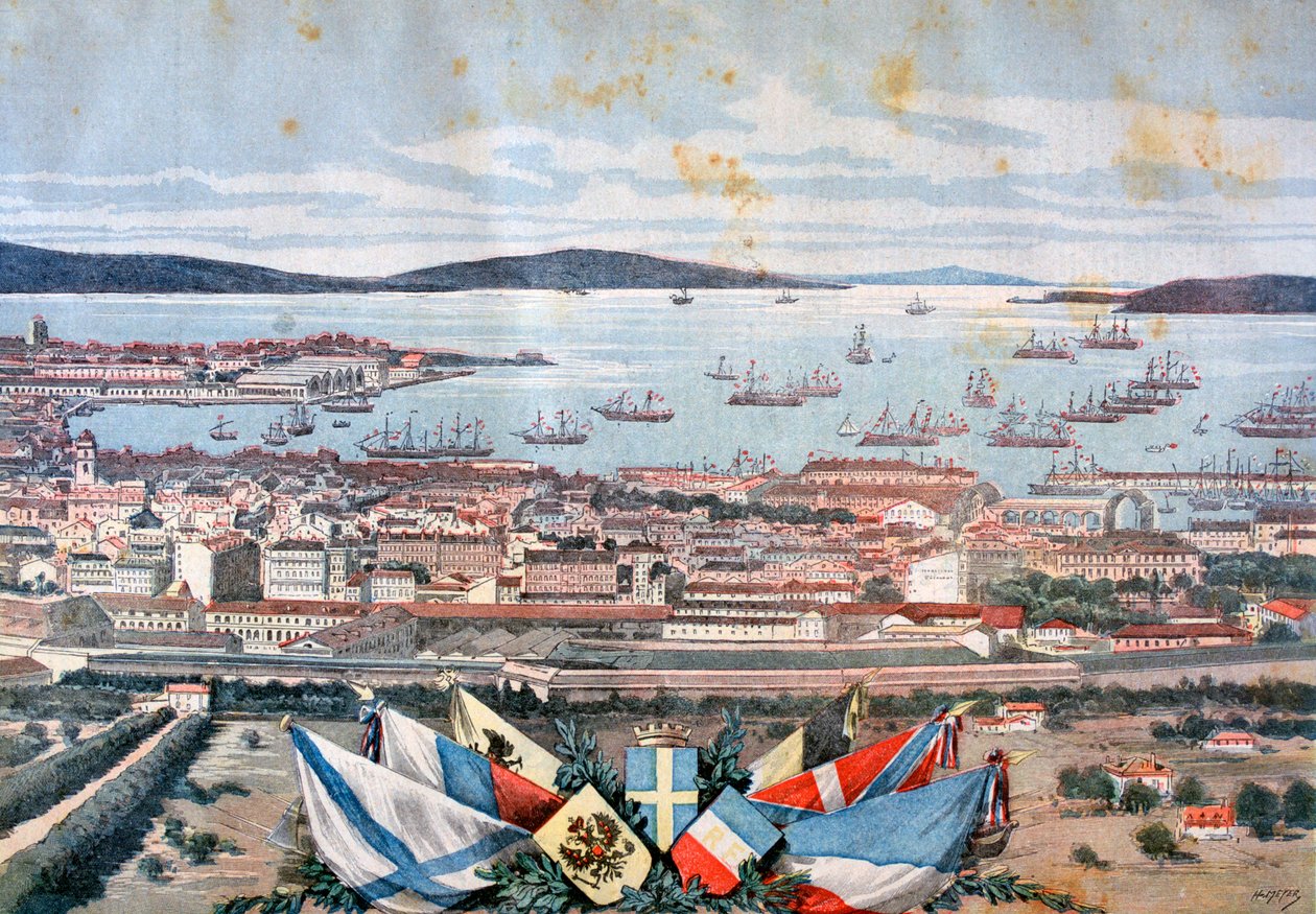 Il porto di Tolone, 1893 da Henri Meyer