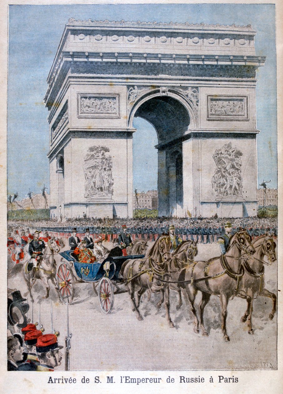 Lo Zar Nicola II arriva a Parigi, 1896 da Henri Meyer