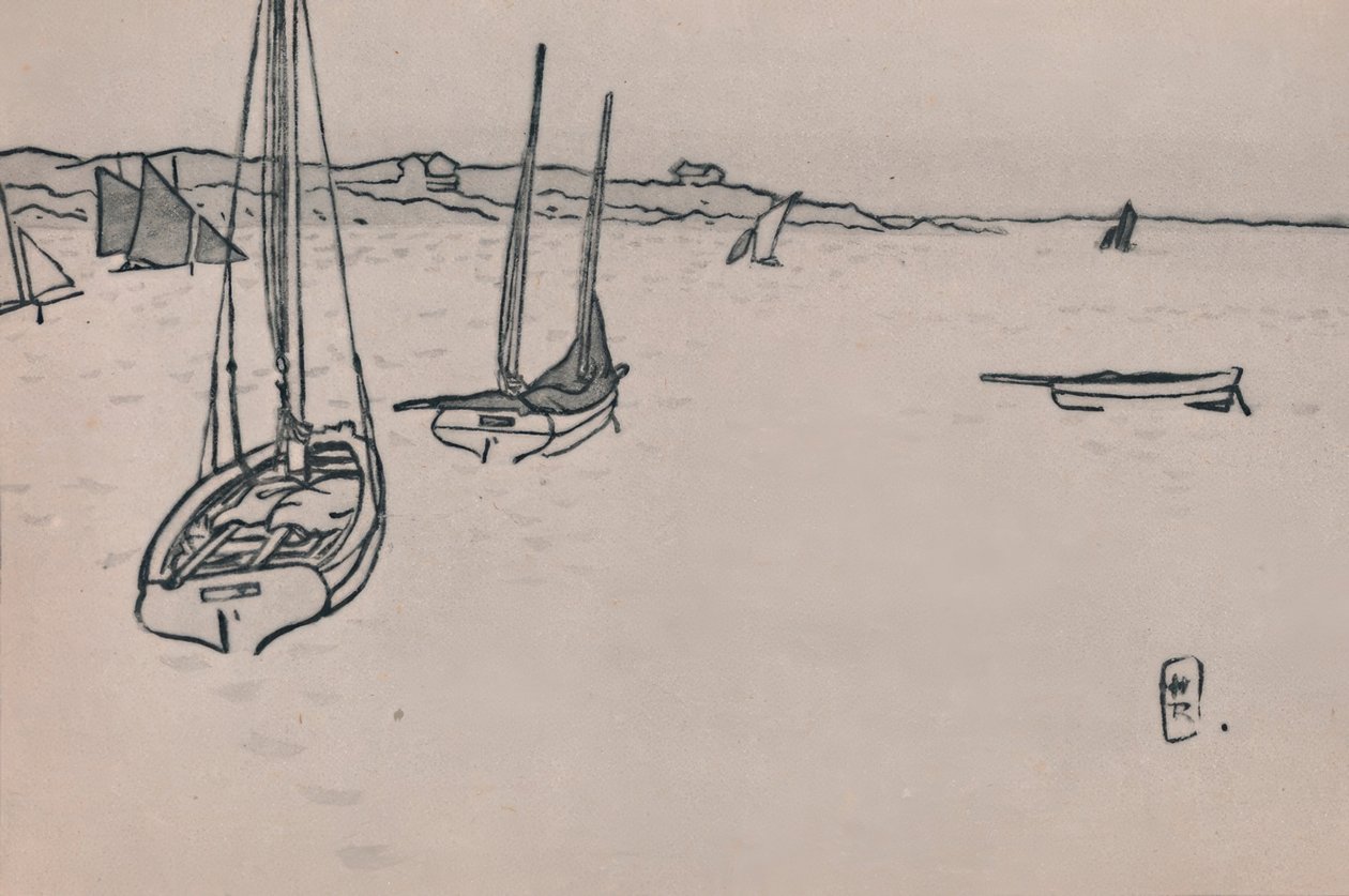 Paesaggio bretone da Henri Rivière