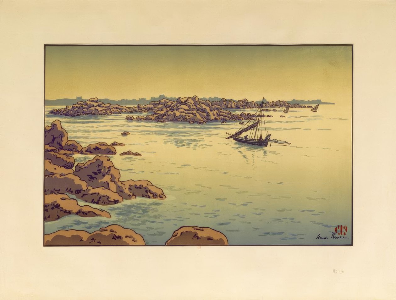 La Baia di Douarnenez da Henri Rivière