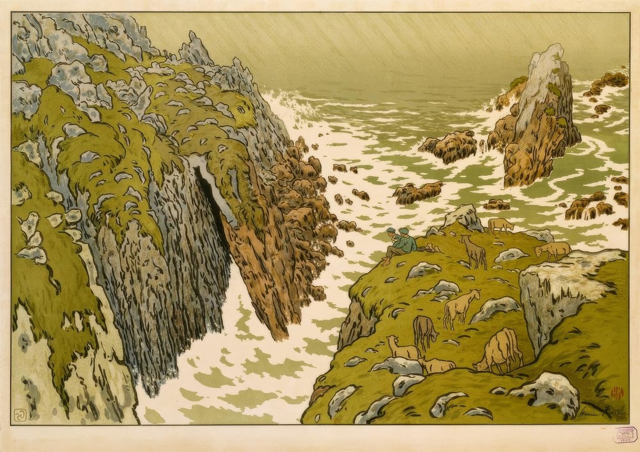 La scogliera da Henri Rivière
