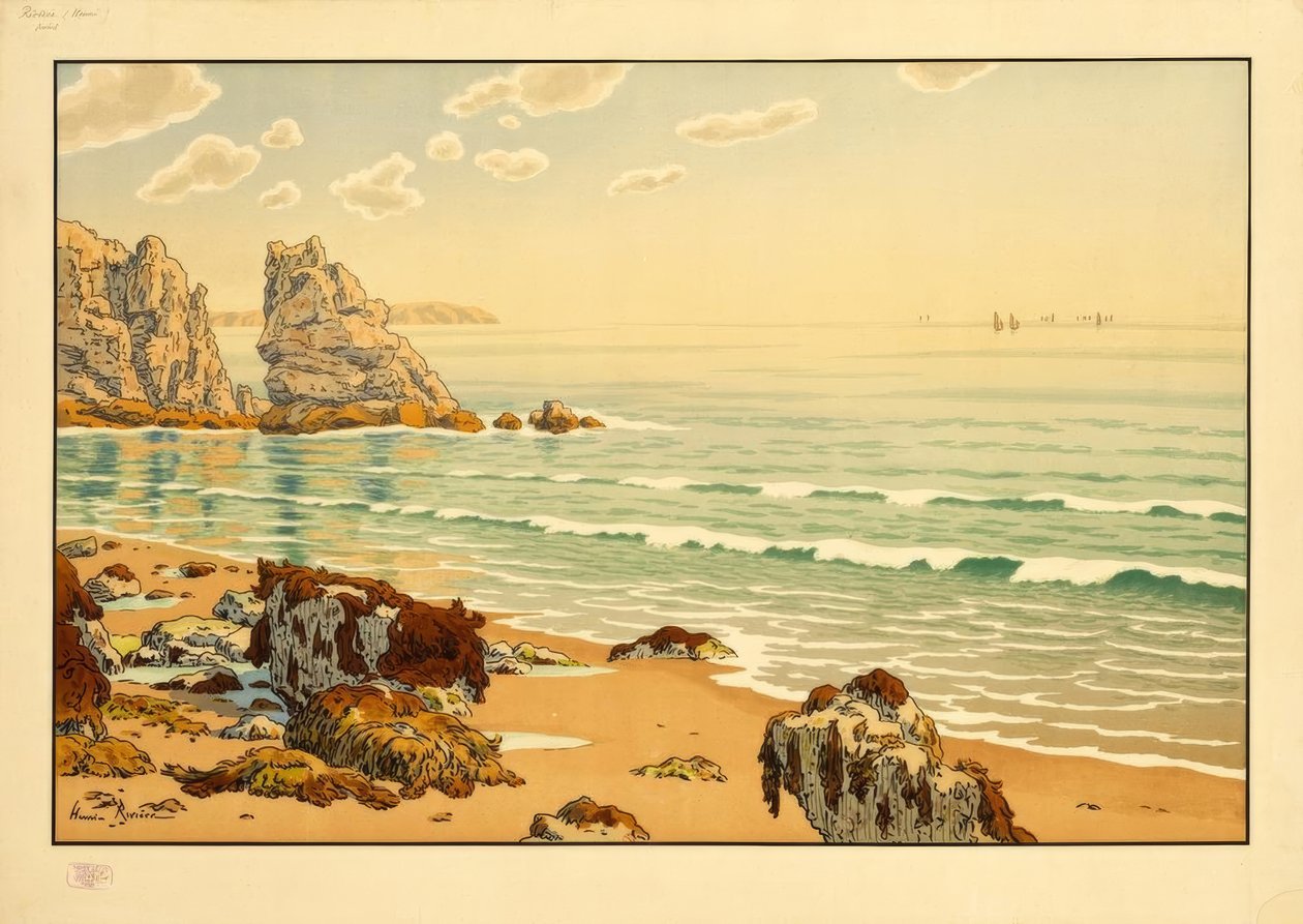 La Spiaggia da Henri Rivière