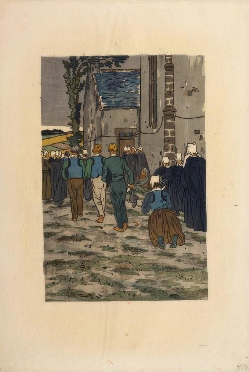 Il Perdono di Sainte-Anne-la-Palud da Henri Rivière