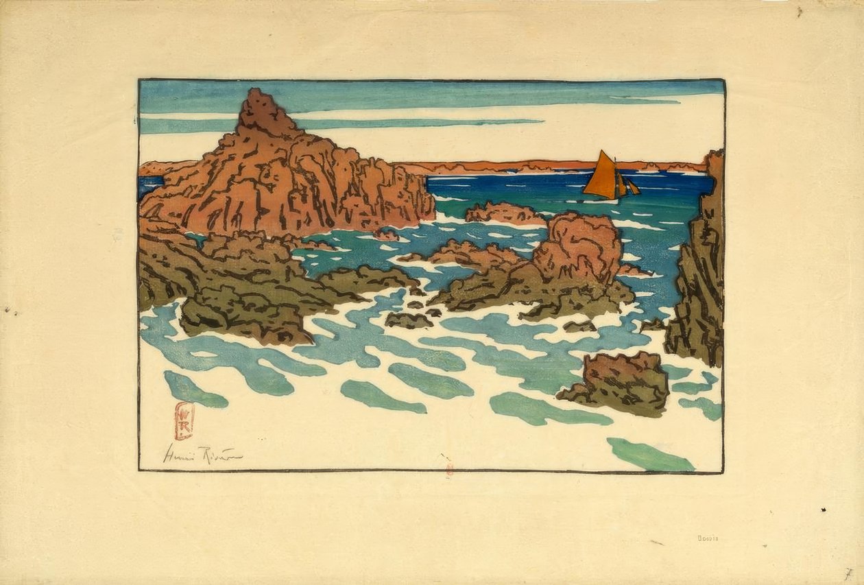 Il Perron (Saint-Briac) da Henri Rivière
