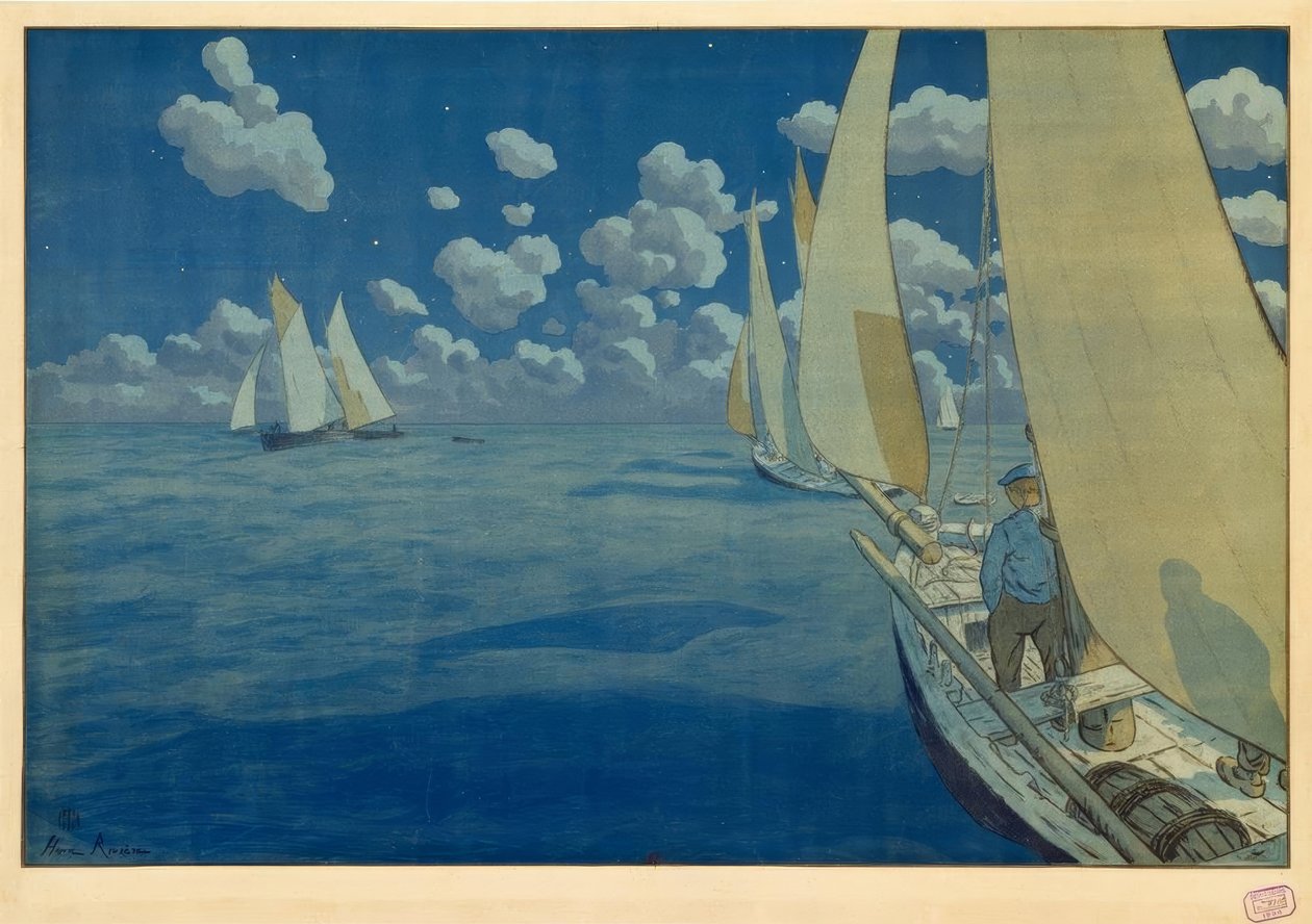 Notte in mare da Henri Rivière