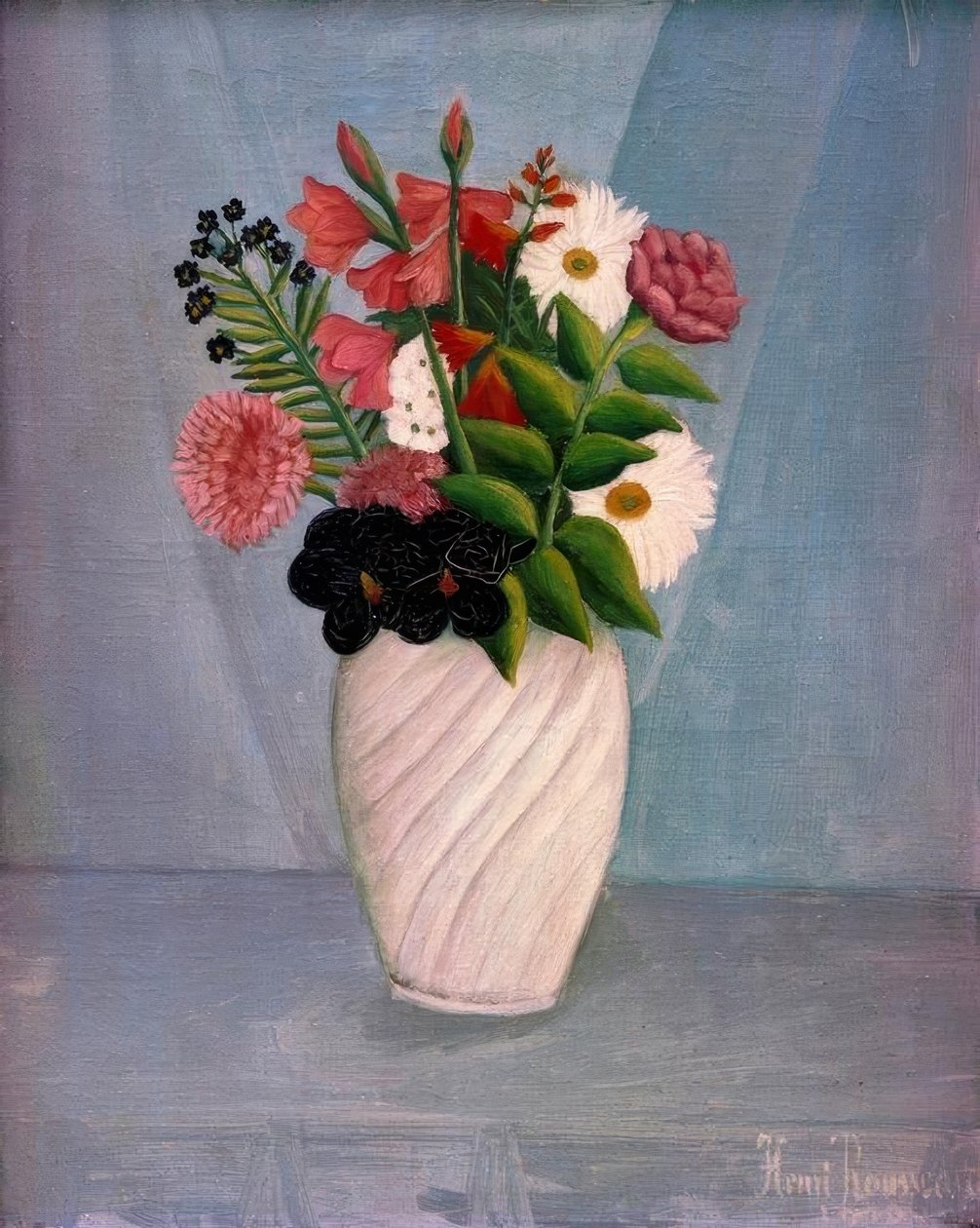 Bouquet di fiori da Henri Rousseau