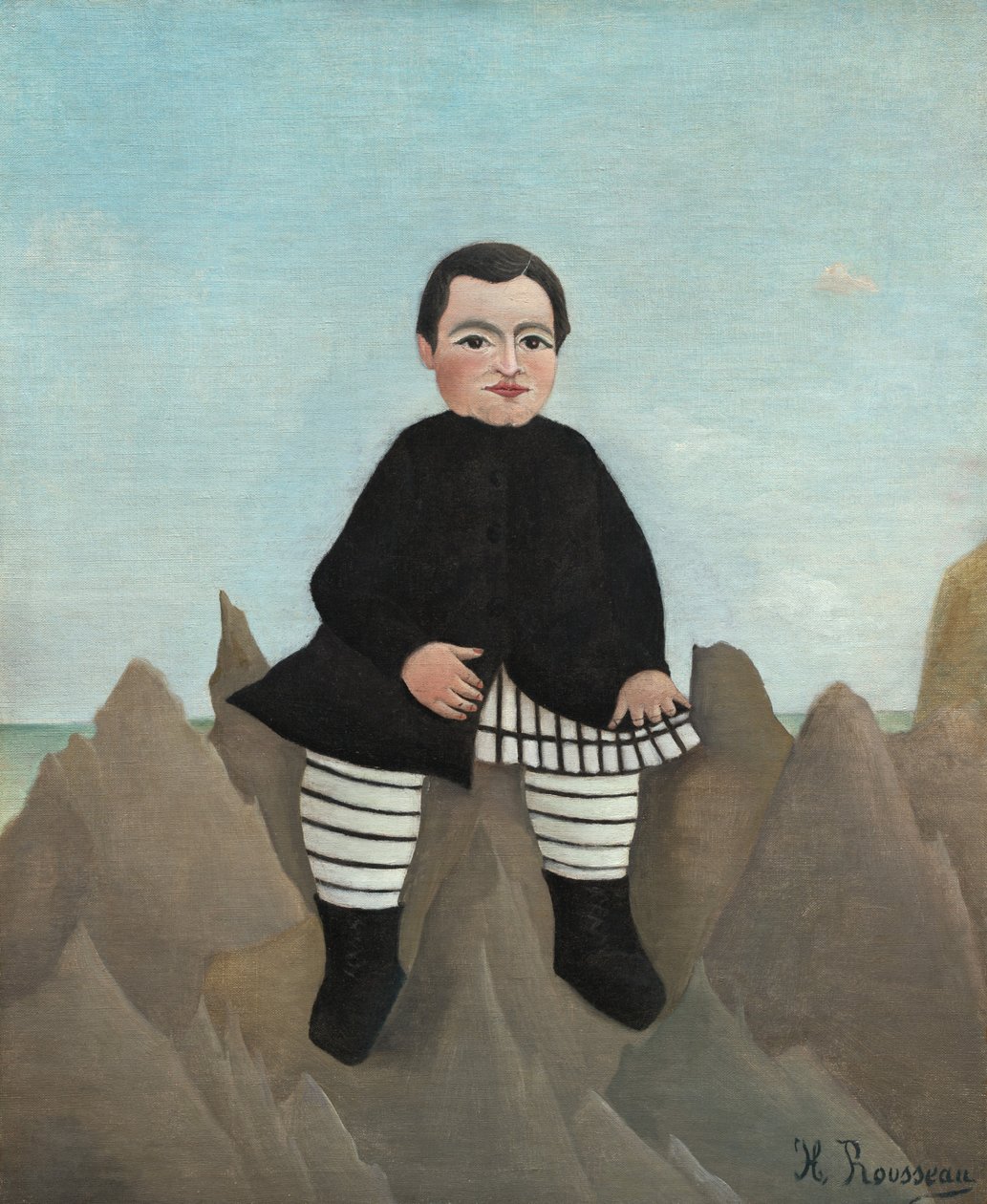 Ragazzo sulle rocce da Henri Rousseau