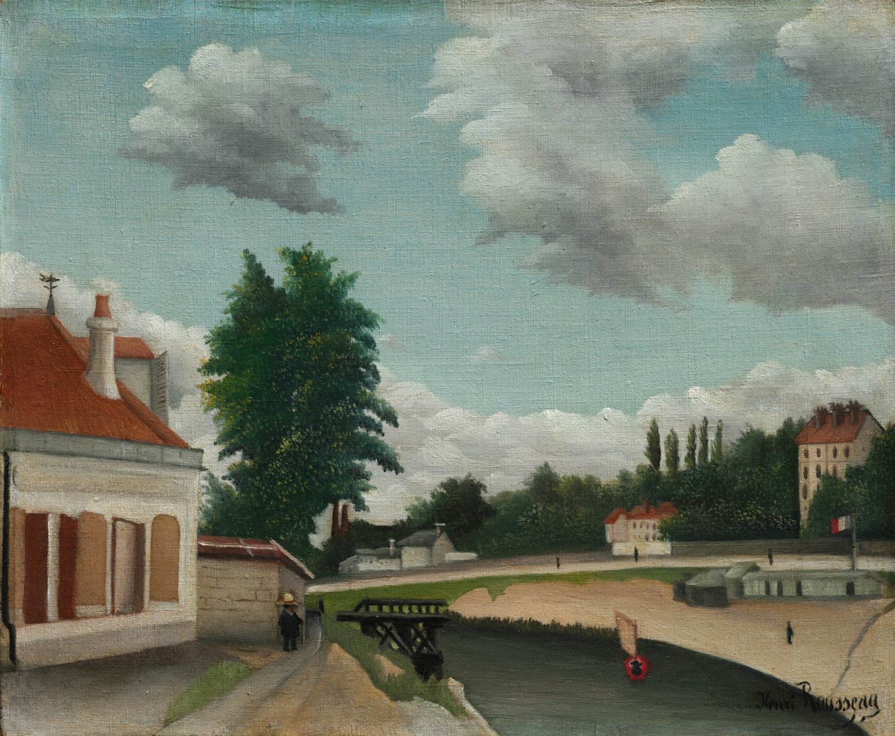 Periferia di Parigi, c. 1897-1905 da Henri Rousseau