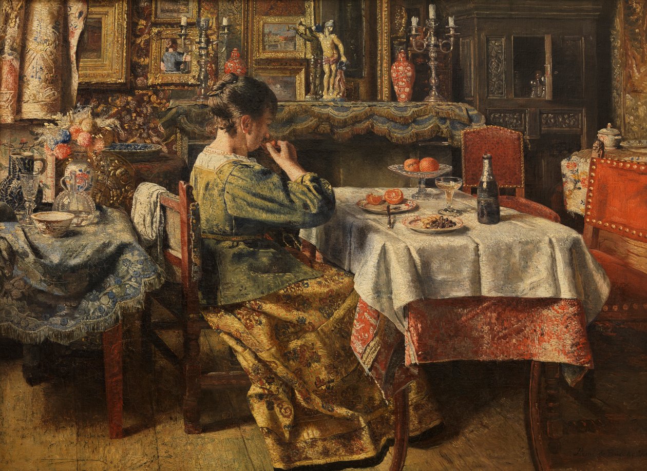 Il pasto da Henri de Braekeleer