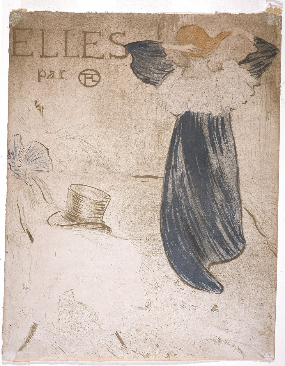Frontespizio per "Elles" (litografia a colori) da Henri de Toulouse Lautrec