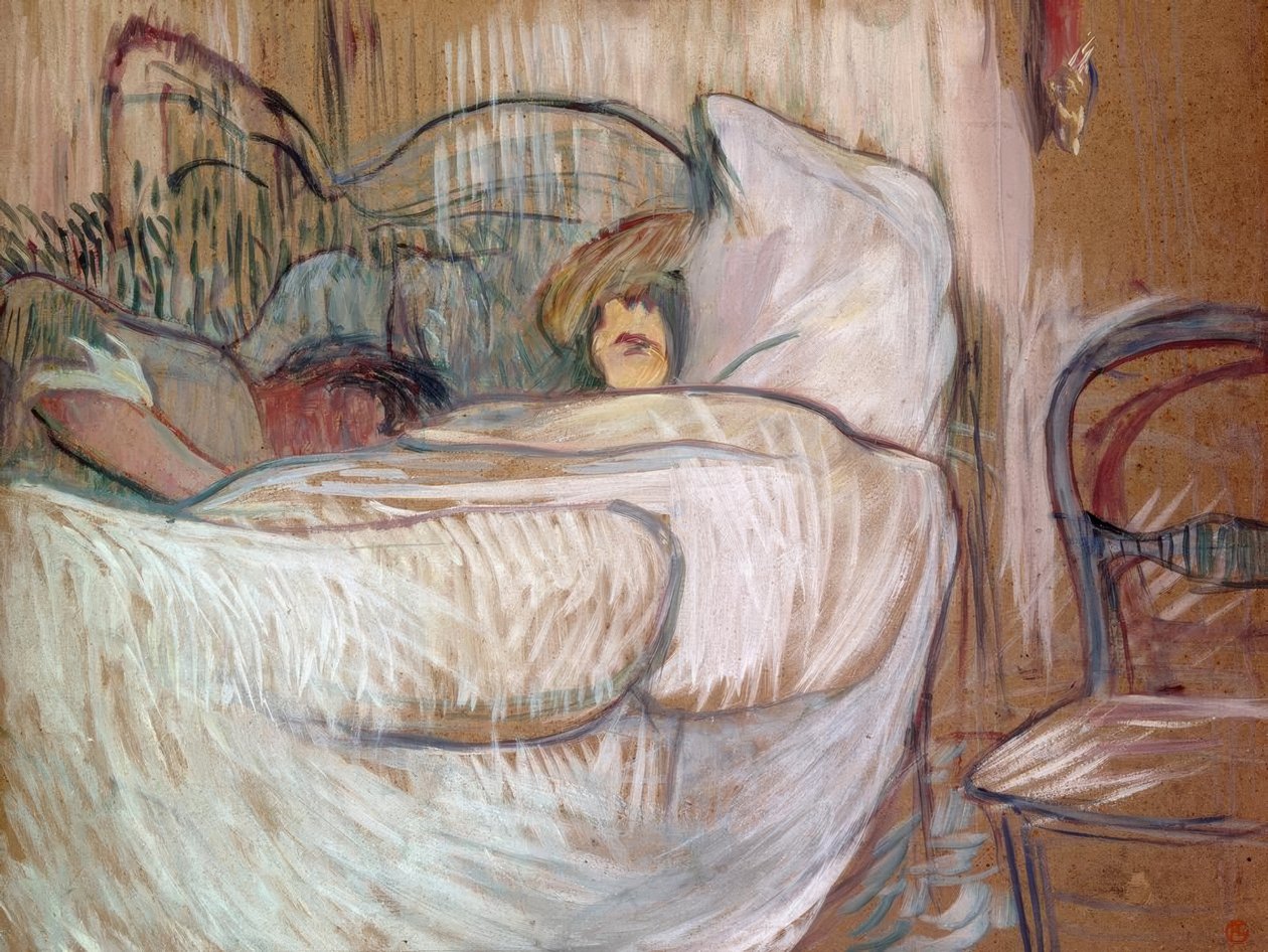 A letto da Henri de Toulouse Lautrec