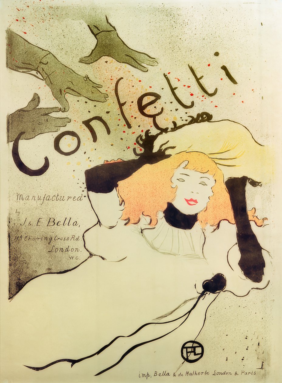 Coriandoli da Henri de Toulouse Lautrec