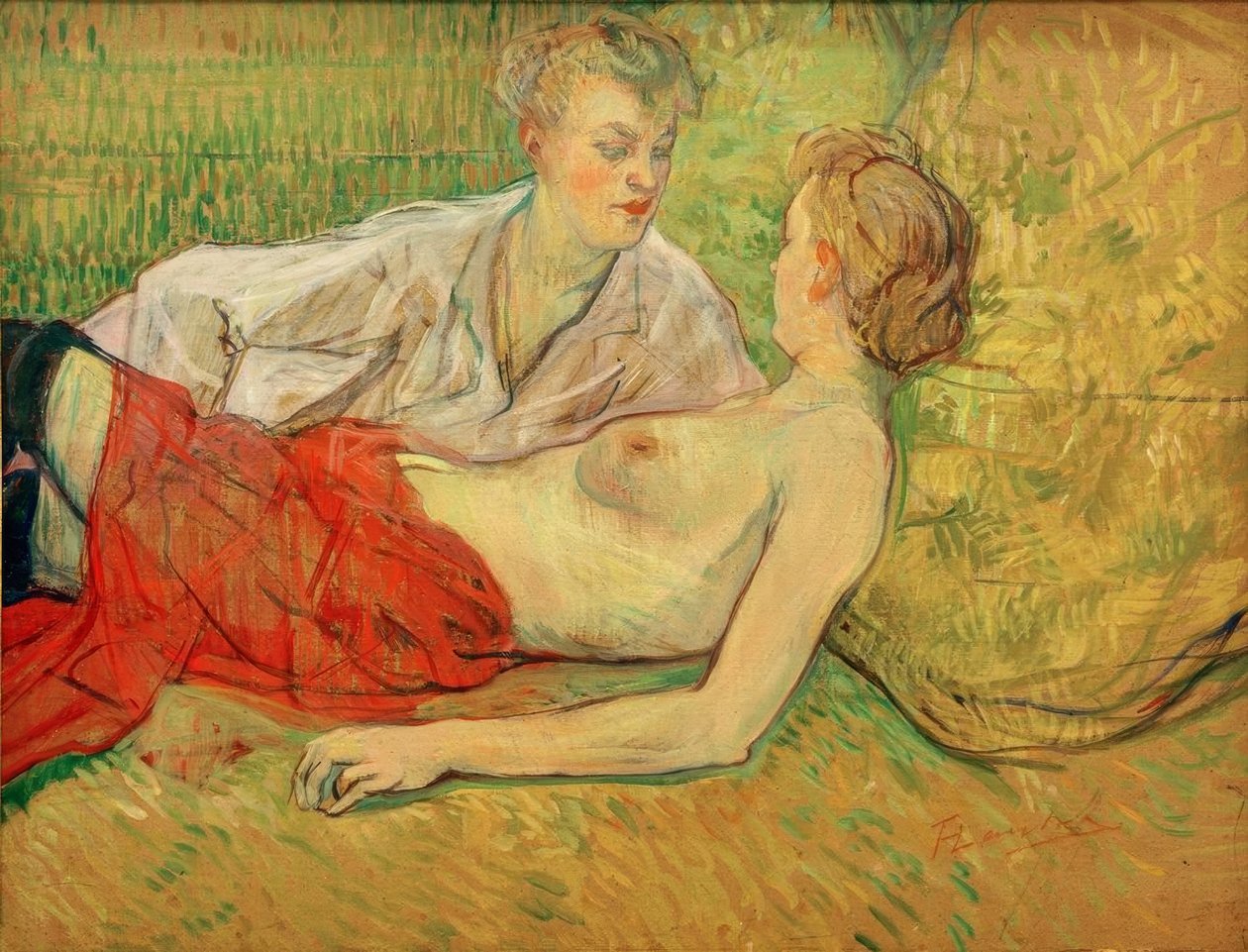 Le due amiche da Henri de Toulouse Lautrec