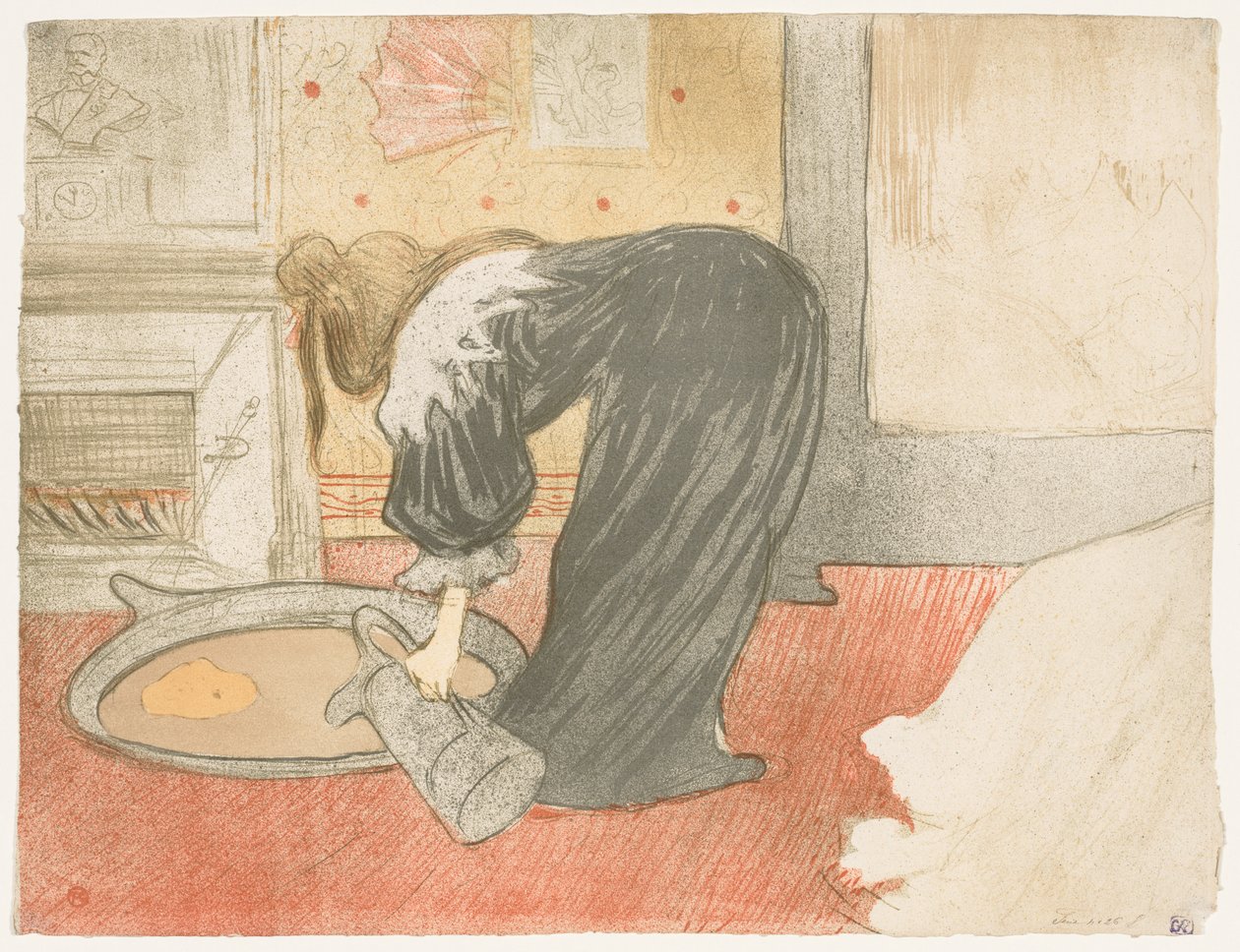 Elles: Donna nella vasca da Henri de Toulouse Lautrec