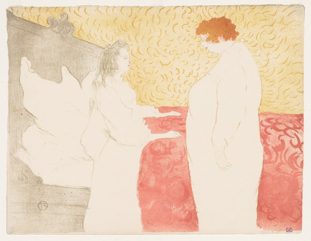 Elles: Donna a letto da Henri de Toulouse Lautrec