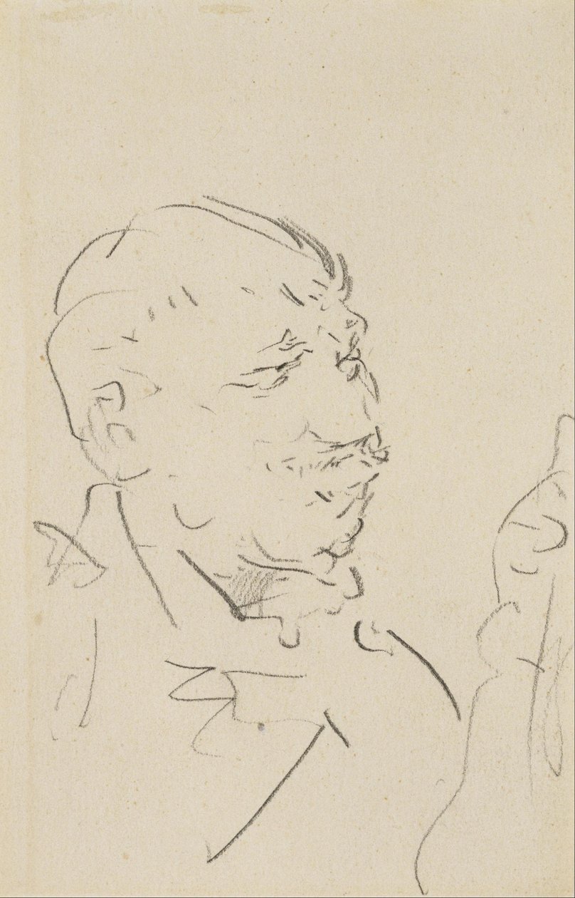 Testa di uomo da Henri de Toulouse Lautrec